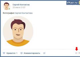 VKontakte yazılarına baxışlar